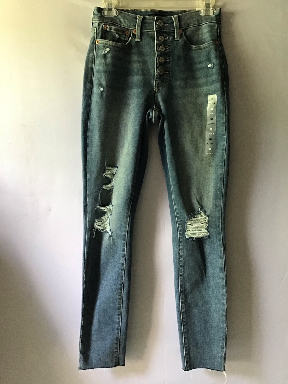 448 High-Rise Distressed Women’s Jeans - Blue